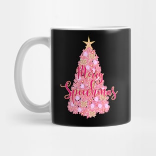 Speech Therapy Christmas, Speech language pathologist, SLP, SLPA, Speech path Mug